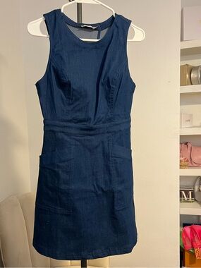 LUSH NWOT Chambray Denim Shift Dress